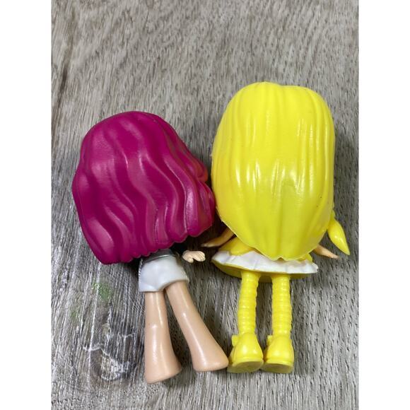 Spin Masters Little Charmers Lot of 2 Mini Fashion Dolls - Pink & Yellow Hair - Picture 7 of 8